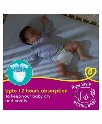 Pampers Active Baby Medium Taped Diapers