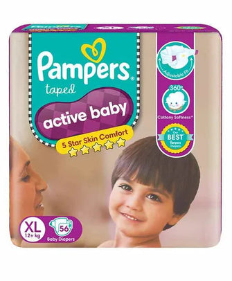 Pampers Active Baby XL Taped Diapers