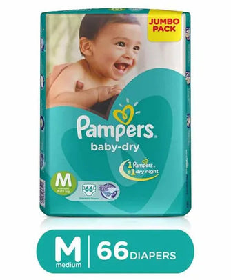 Pampers Baby Dry Diapers Medium Taped Diapers