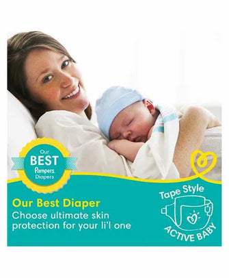 Pampers Active Baby New Born Taped Diapers