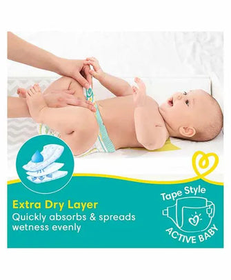 Pampers Active Baby New Born Taped Diapers